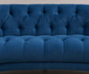 Seattle Blue Velvet Chesterfield Love Seat-Fabric Sofa-Chic Concept