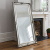 Harrow Leaner Traditional Silver Wood Frame Mirror-Full Length Mirror-Chic Concept