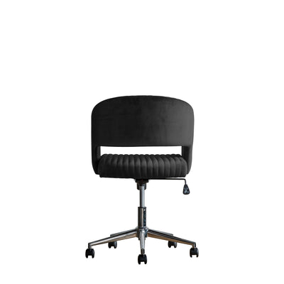 Murray Black Velvet Swivel Chair-Occasional Chair-Chic Concept
