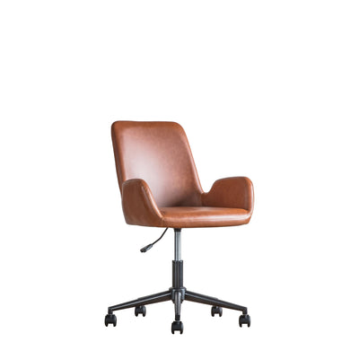 Faraday Brown Swivel Chair-Occasional Chair-Chic Concept