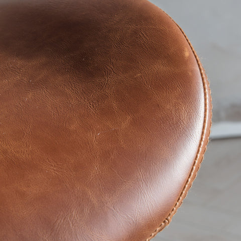 Mendel Brown Swivel Chair-Occasional Chair-Chic Concept