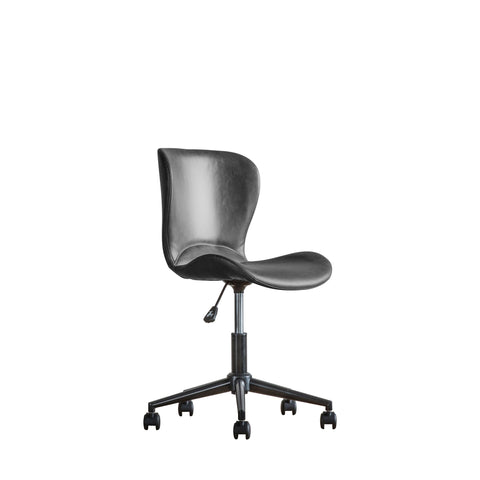 Mendel Charcoal Swivel Chair-Occasional Chair-Chic Concept