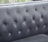 Rachel Chesterfield Grey Shimmer Velvet Sofa Sets-Fabric Sofa-Chic Concept