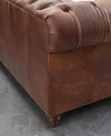 Chesterfield Brown Leather Sofa Sets-Chesterfield Sofa-Chic Concept