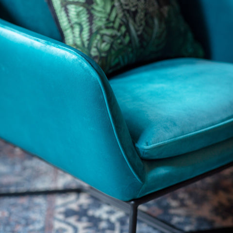 Teal Lucca Chair-Occasional Chair-Chic Concept