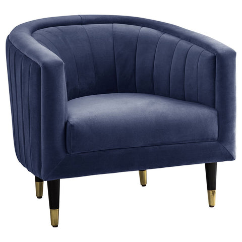 Twilight Blue Velvet Armchair-Occasional Chair-Chic Concept