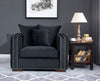 Black Velvet Moscow Sofa Sets-Fabric Sofa-Chic Concept