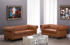 Tan Faux Leather Chesterfield Sofa Sets-Chesterfield Sofa-Chic Concept