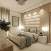 New Horizontal Panels Wall Mounted Fabric Upholstered Bedroom Wall Board Headboard-Headboard-Chic Concept