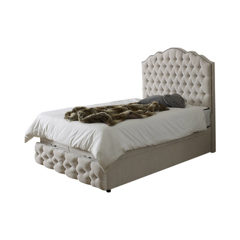 Amelia Chesterfield Headboard & Footplate Bespoke Ottoman Bed-Ottoman Bed-Chic Concept