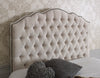 Amelia Curved Bespoke Chesterfield Buttoned Fabric Headboard-Floor Standing Headboard-Chic Concept
