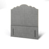 Amelia Bespoke Plain Curved Tall Headboard Divan Bed Base with Mattress Options-Divan Bed-Chic Concept