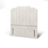 Art Deco Steps Vertical Panels Bespoke Tall Headboard Divan Bed Base with Mattress Options-Divan Bed-Chic Concept