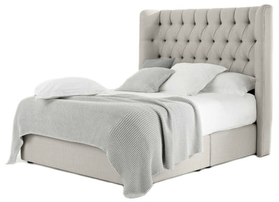 New Bespoke Duke Chesterfield Wing Made to Order Fabric Bed - Build Your Bed-Build Your Bed-Chic Concept