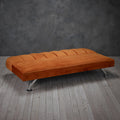 Brighton Orange Velvet Sofa Bed-Sofa Bed-Chic Concept