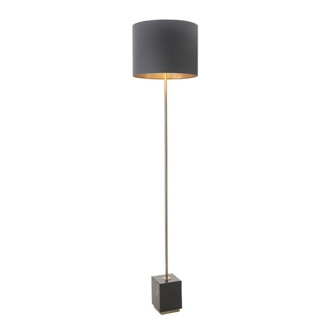 Carmel Antique Brass Finish Marble Floor Lamp-Floor Lamp-Chic Concept
