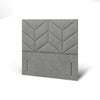 Chevron Downwards Design Bespoke Tall Headboard Divan Bed Base with Mattress Options-Divan Bed-Chic Concept