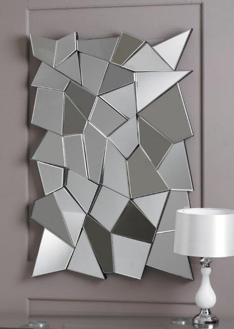 Modern Rectangular Multifacet Mirror-Multi Facet Mirror-Chic Concept