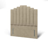 Coco Steps Vertical Panels Bespoke Tall Headboard Divan Bed Base with Mattress Options-Divan Bed-Chic Concept