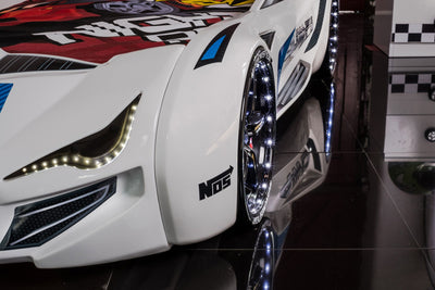 Flash GT Children's Novelty Kids White Racing Car Bed-Children's Bed-Chic Concept