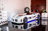 GT Turbo Children's Novelty Kids White Racing Car Bed -3FT Single-Children's Bed-Chic Concept