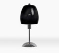 Modern Umbrella Chrome Base Black Table Lamp-Table Lamp-Chic Concept