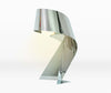 Contemporary Chrome Metal Twisted Ribbon Table Lamp-Table Lamp-Chic Concept