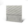 Athens Diagonal Panels Headboard Divan Bed Base with Mattress Options-Divan Bed-Chic Concept