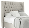 Duke Chesterfield Fabric Upholstered Winged Headboard-Winged Headboard-Chic Concept