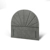 Half Moon Vertical Lines Headboard Divan Bed Base with Mattress Options-Divan Bed-Chic Concept