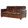 Harper Brown Leather 2 Seater Sofa-Leather Sofa-Chic Concept