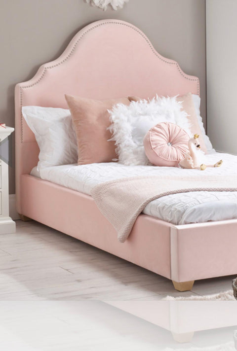 3FT Single - Paris Pink Sleigh Bed-Sleigh Bed-Chic Concept