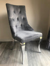 Windsor Dining Chair with Chrome Legs-Dining Chairs-Chic Concept