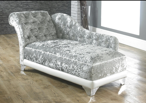High Arm Chaise Lounge Chesterfield Diamond Sofa UK Made Bespoke-Chaise Lounge-Chic Concept