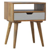 Grey Nordic Style 1 Drawer Bedside-Bedside Cabinet-Chic Concept