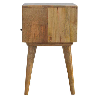 Grey Nordic Style 1 Drawer Bedside-Bedside Cabinet-Chic Concept