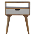 Grey Nordic Style 1 Drawer Bedside-Bedside Cabinet-Chic Concept