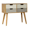 4 Drawer Nordic Style Grey Hand-painted Console Table-Console Table-Chic Concept