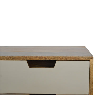 4 Drawer Nordic Style Grey Hand-painted Console Table-Console Table-Chic Concept