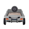 New Grey Jeep Terrain Children's Novelty Kids Car Bed with LED Lights, Sound & Bluetooth-Children's Bed-Chic Concept