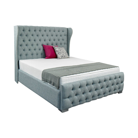 Keswick Chesterfield Bespoke Sleigh Bed-Bed-Chic Concept