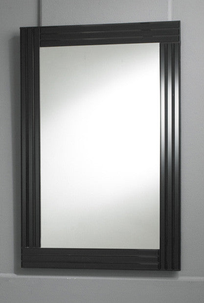 Modern Rectangular Black Triple Bevelled Bordered Wall Mirror-Art Deco Mirror-Chic Concept