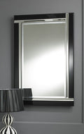 Modern Rectangular Black Strip Wall Mirror-Art Deco Mirror-Chic Concept