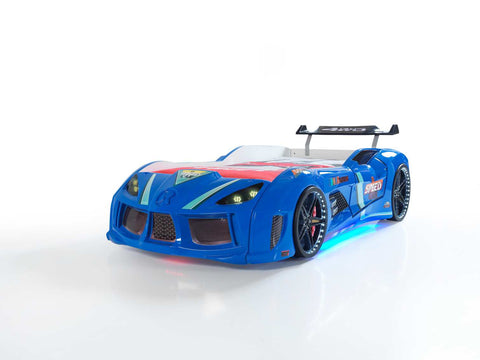 Gran Turismo Blue Kids Racing Car Bed -3FT Single-Children's Bed-Chic Concept