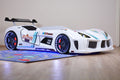 Gran Turismo White Kids Racing Car Bed -3FT Single-Children's Bed-Chic Concept