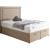 New Bespoke Maurise Double Studded Chrome Headboard Divan Ottoman Storage Bed-Bed-Chic Concept