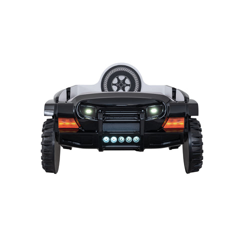 New Black Jeep Terrain Children's Novelty Kids Car Bed with LED Lights, Sound & Bluetooth-Children's Bed-Chic Concept