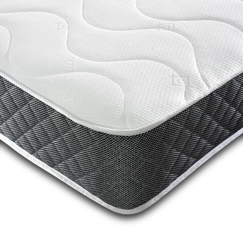 Orthopaedic Open Coil Sprung Black Quilted Border Memory Foam Mattress-Orthopaedic Mattress-Chic Concept