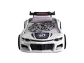 Champion Children's Novelty Kids White Race Car Bed with LED Lights, Sound & Bluetooth-Children's Bed-Chic Concept