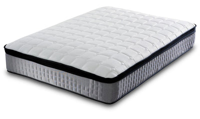 Orthopaedic 1000 Pocket Sprung Grey Pillow Top Border Memory Foam Mattress-Pocket Sprung Mattress-Chic Concept
